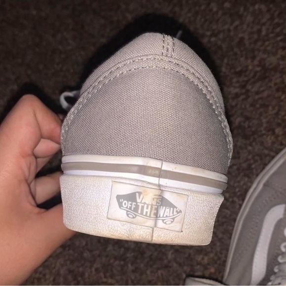 Gray Old Skool Vans - Picture 3 of 4